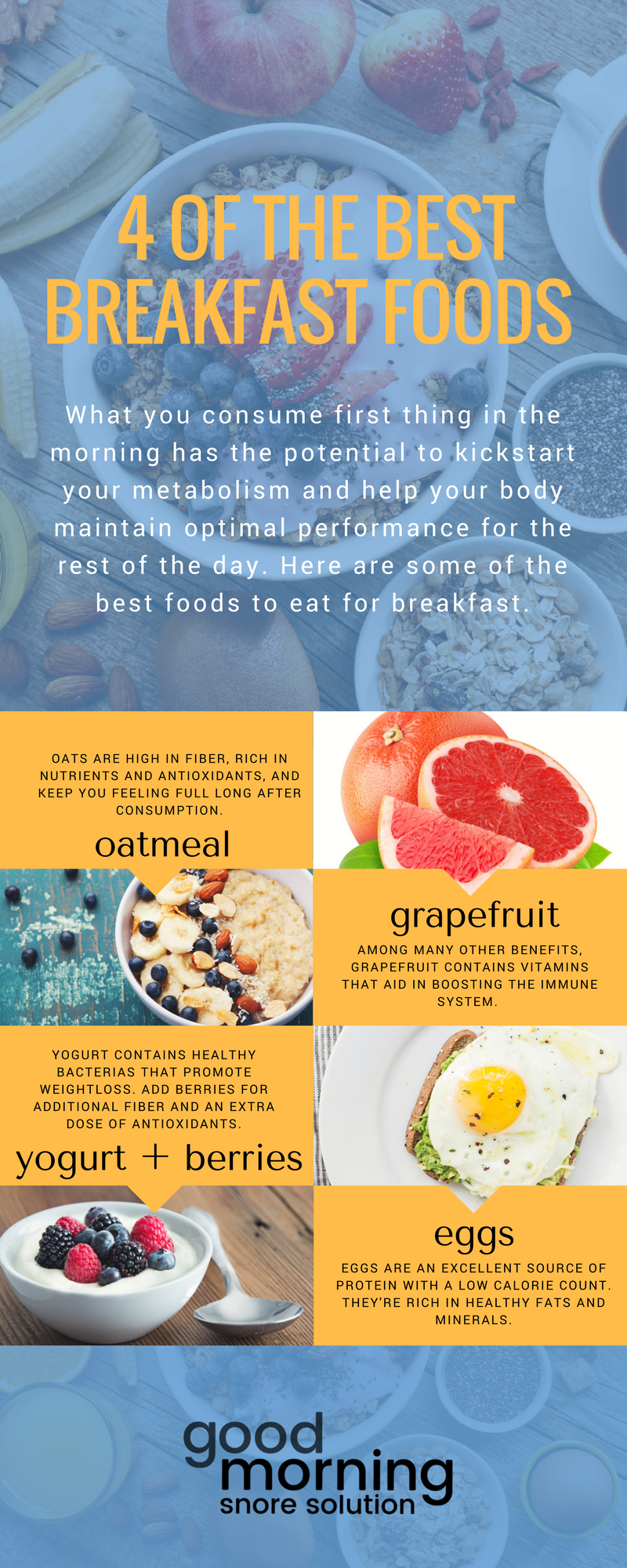 Best Breakfast Foods - Good Morning Snore Solution