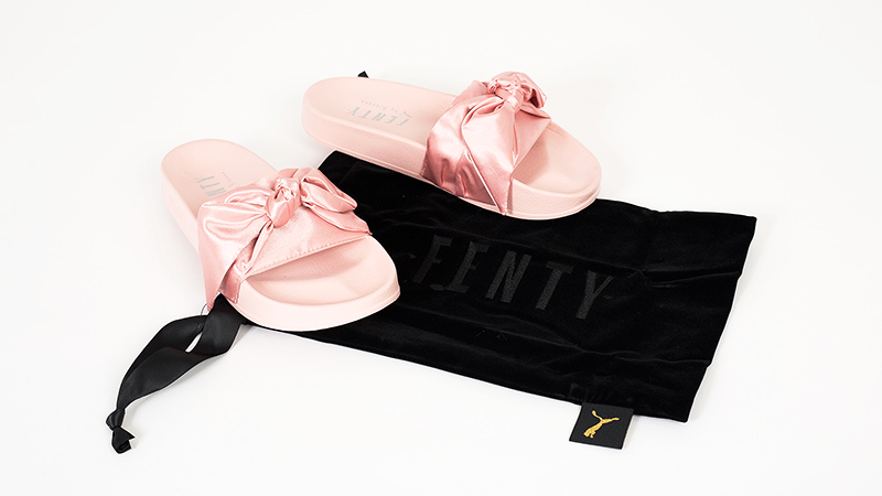 fenty bow slides pink
