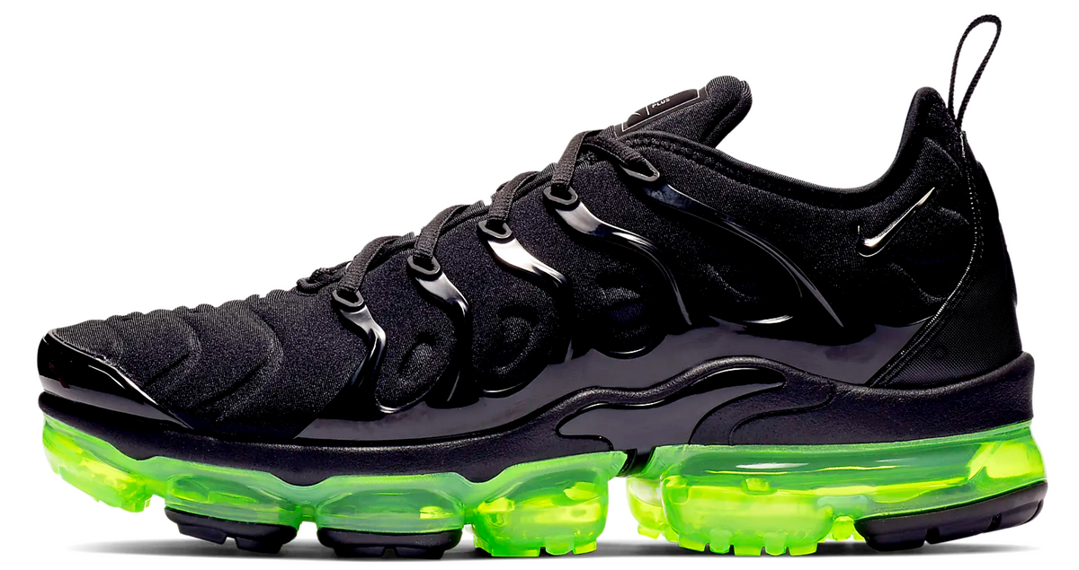 vapormax neon green and black