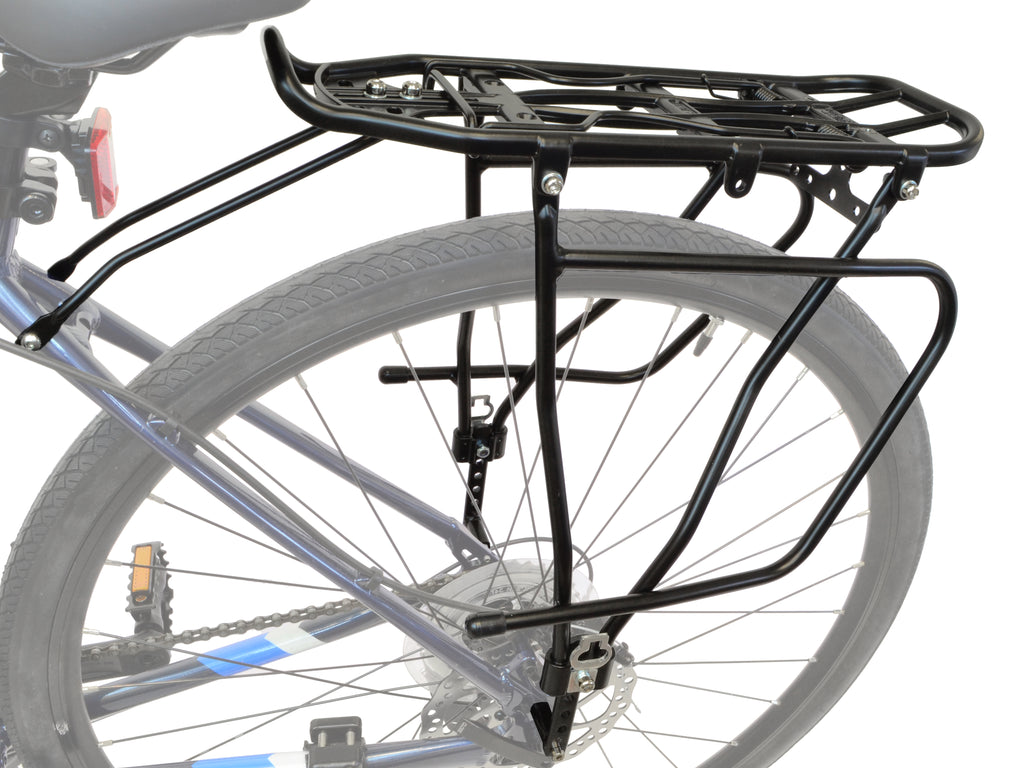 Rear Frame Mounted Bike Cargo Rack for Disc Brakes Lumintrail