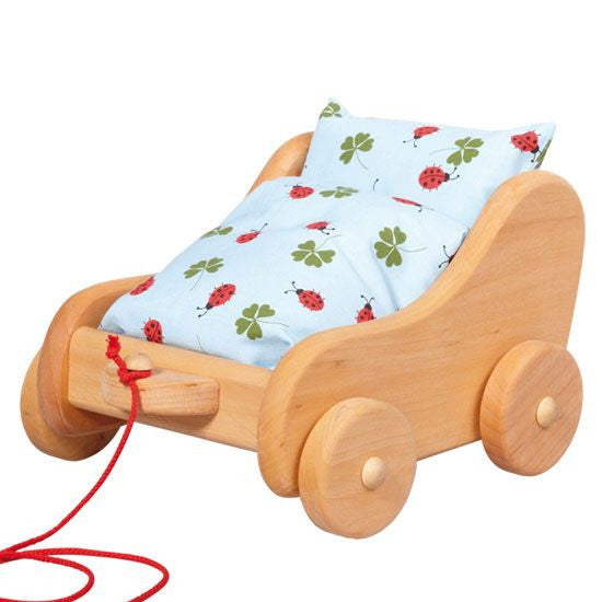 wooden toy stroller