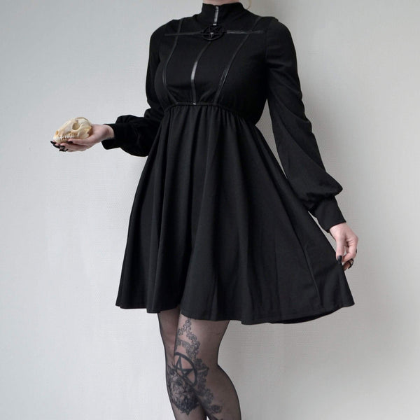 midi dress and dr martens