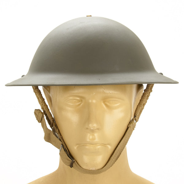 Original British WWII Brodie Steel Helmet WW2 Dated (OD Green