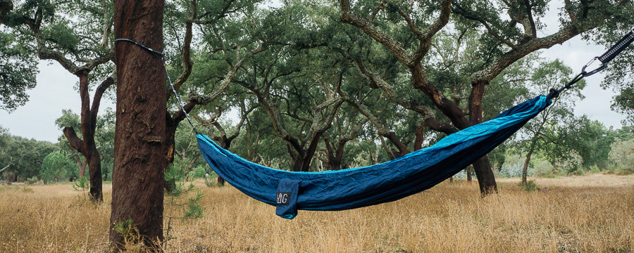 Hammock by HÄNG in an olive grove