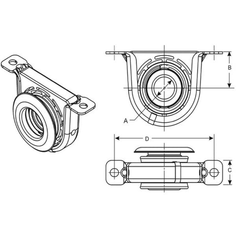 211500X Spicer Center Bearing