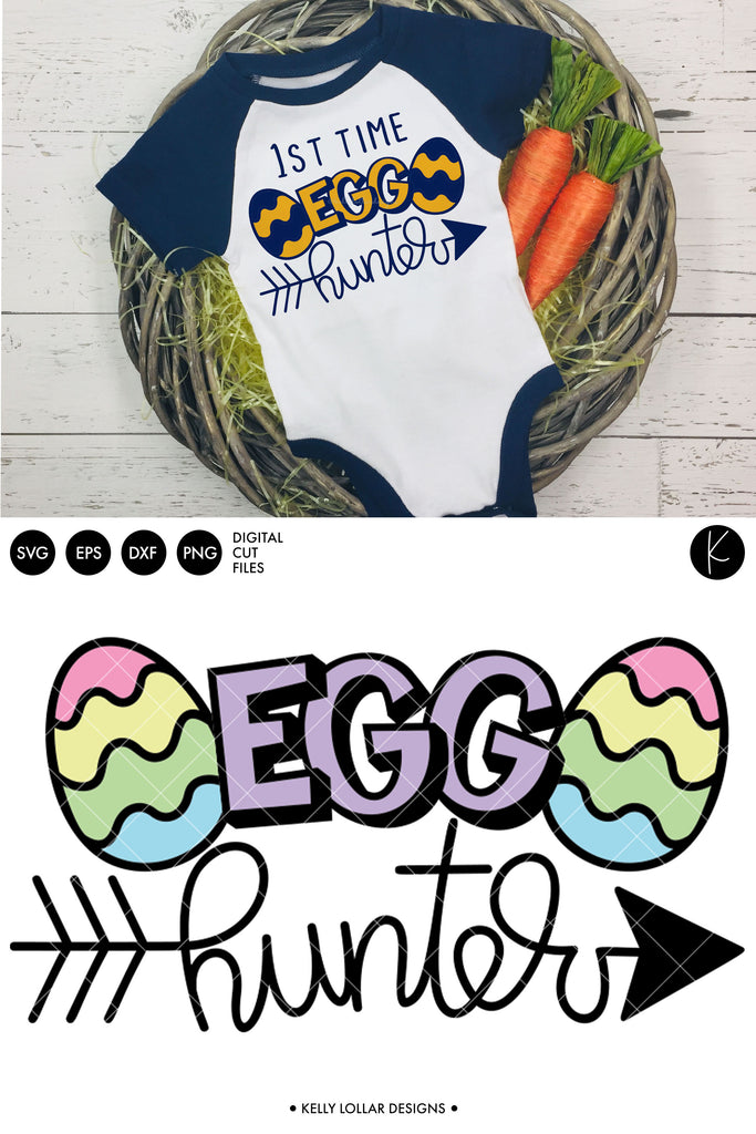 Egg Hunter Easter Shirt Design | SVG DXF EPS PNG Cut Files | Free for Personal Use