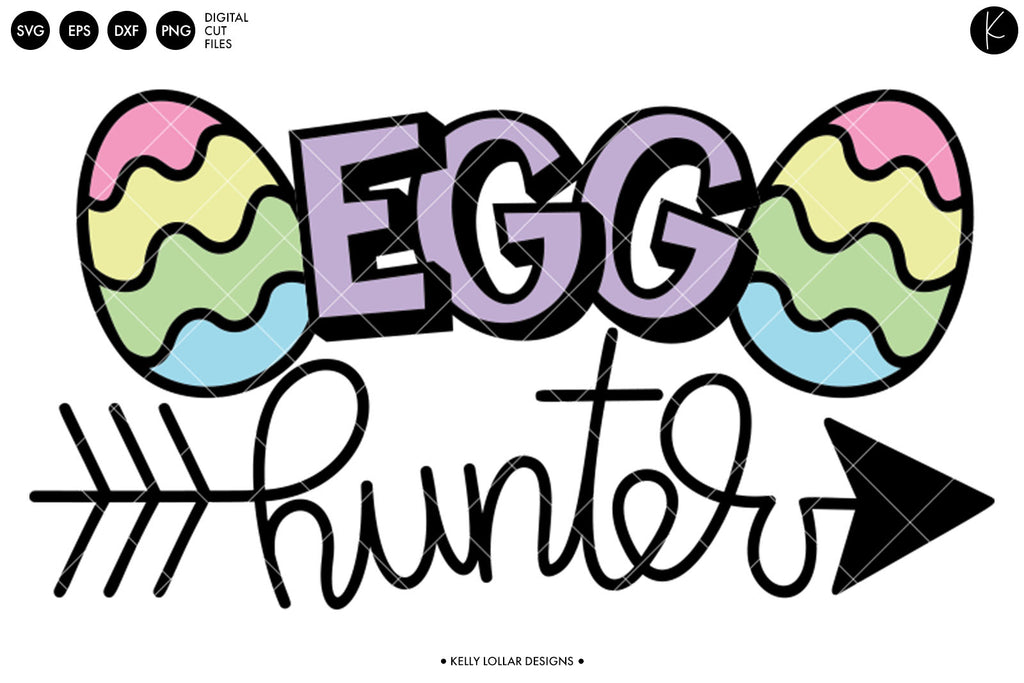 Egg Hunter Easter Shirt Design | SVG DXF EPS PNG Cut Files | Free for Personal Use