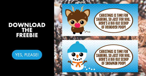 Download the Snowman & Reindeer Poop Freebie