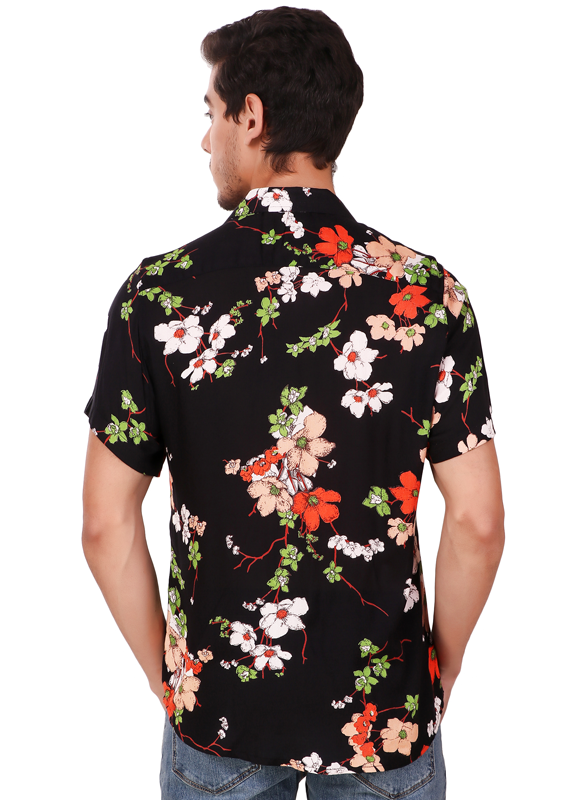 flower printed half shirt, OFF 71%,Free 