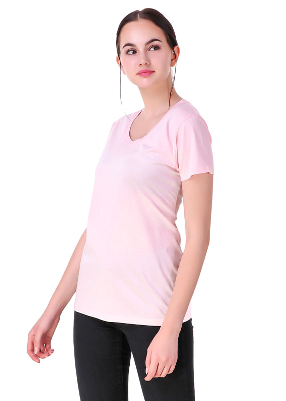 plain pink t shirt women