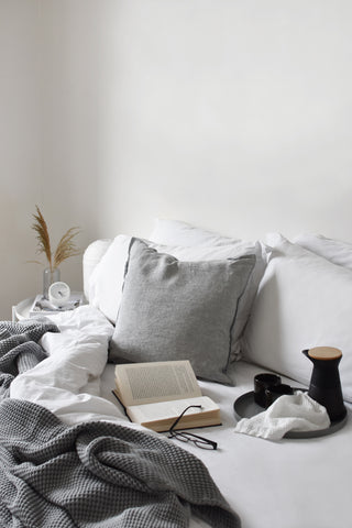 Bedroom of These Four Walls interiors blogger and stylist, Abi Dare