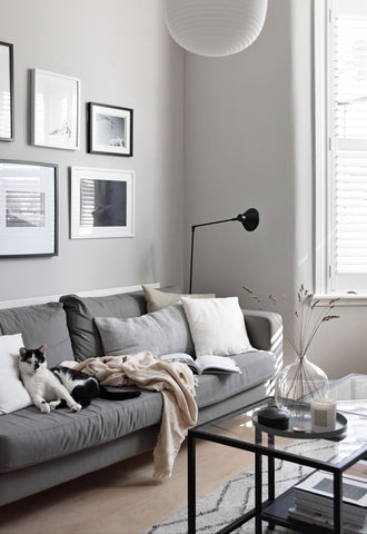 Abi Dare's minimalist, stylish living room