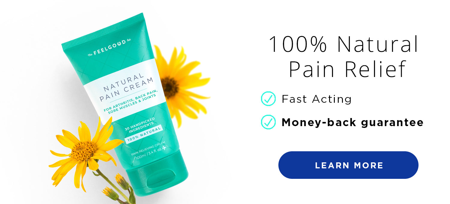 Fast acting pain relieving cream comes with satisfaction guarantee
