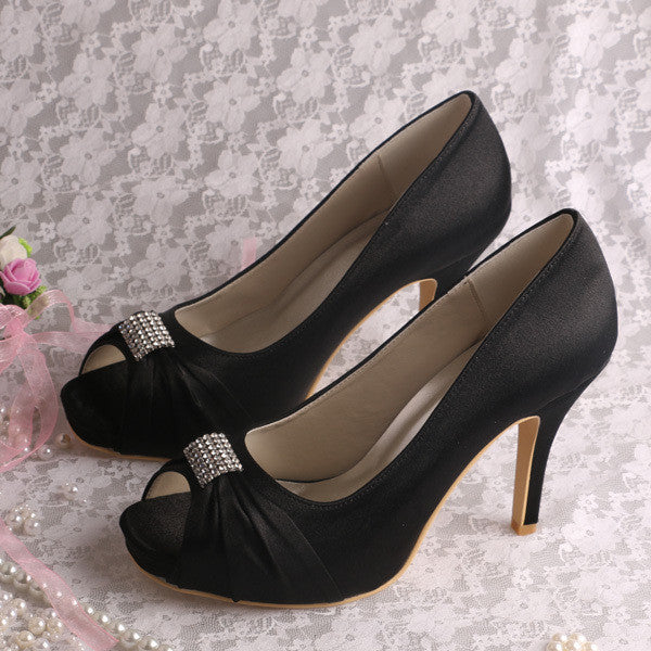 4 inch black heels