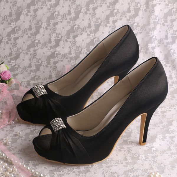 Wedopus Ladies High Heel Open Toe Pumps 