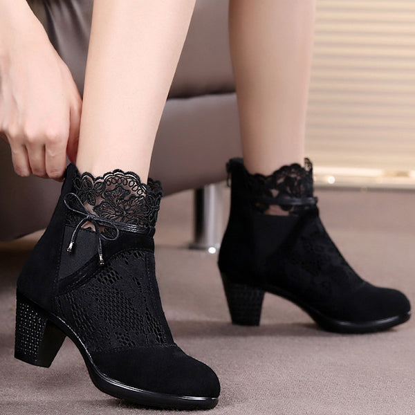 Women's Lace Ankle Boots – frolyz