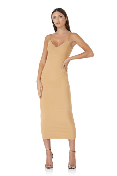 Amina Mesh Dress - Nude