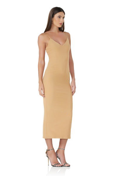 Amina Mesh Dress - Nude