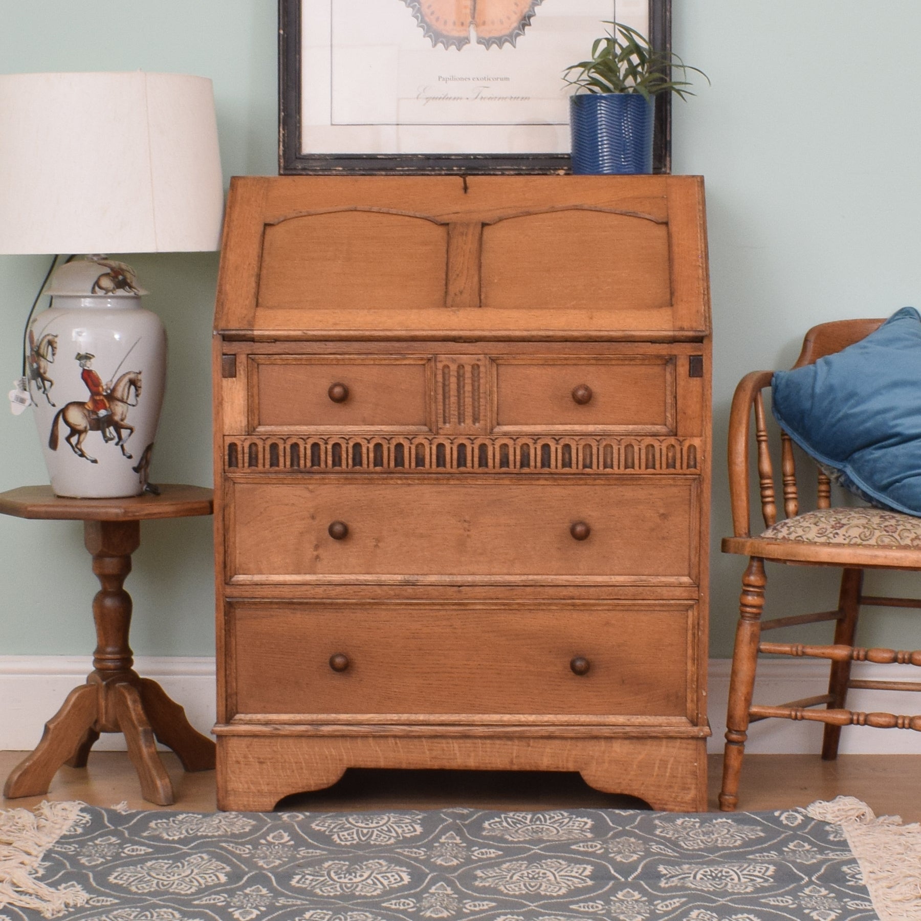 antique secretary cabinet