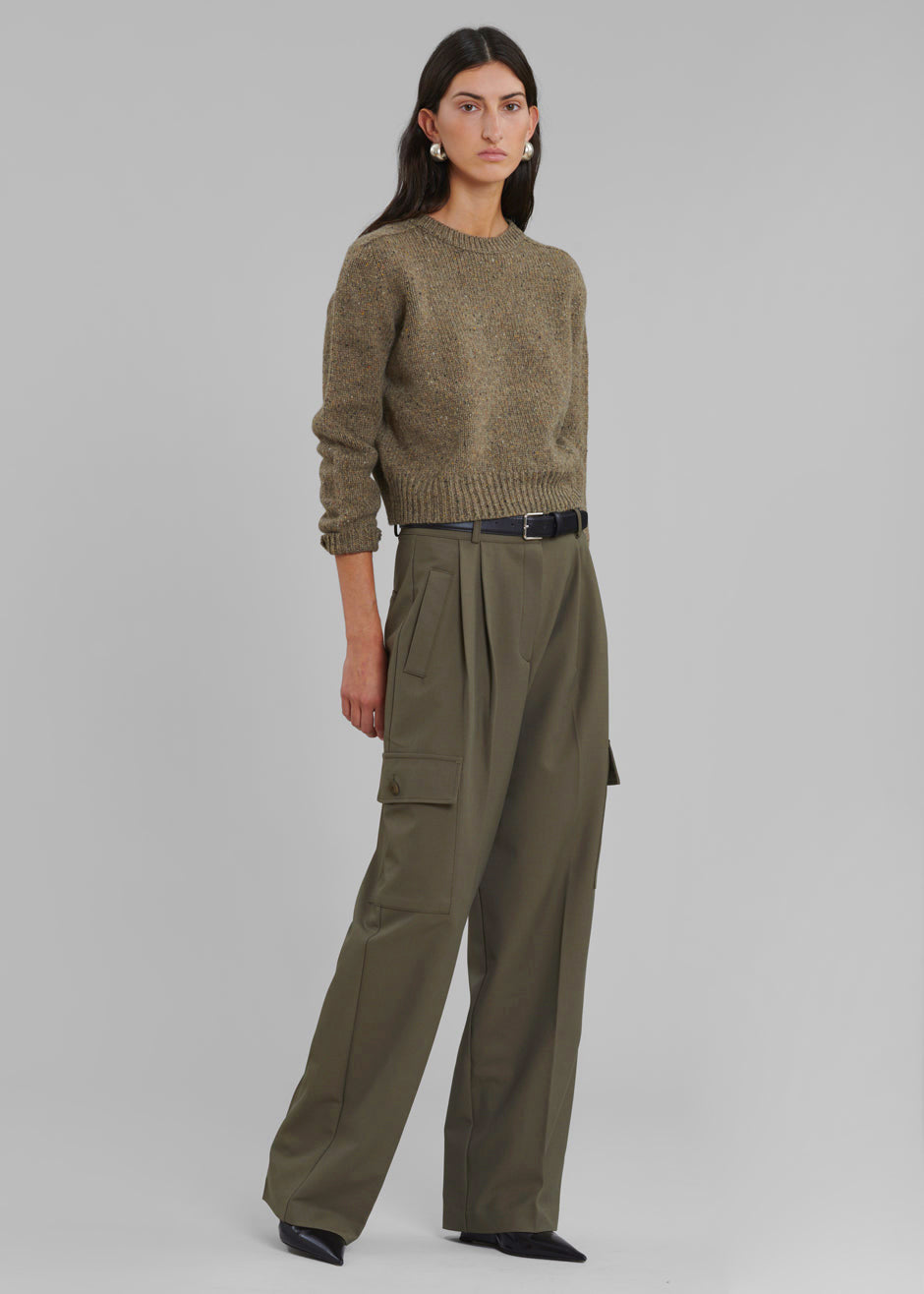 WOMEN FASHION Trousers Wide-leg Beige 38                  EU discount 77% Zara Cargo trousers 