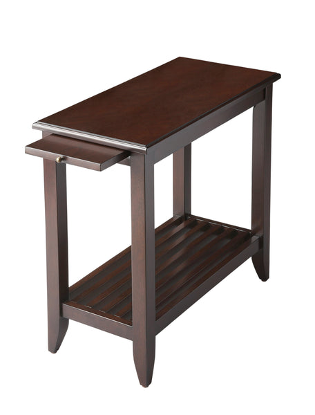 Irvine Merlot Chairside Table