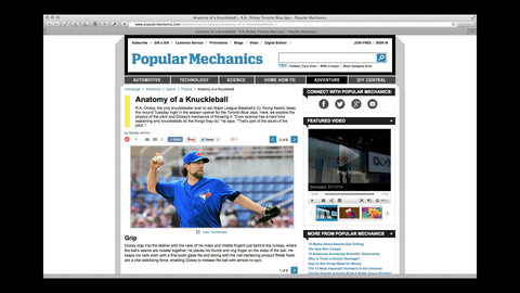 RA Dickey - Popular Mechanics Article
