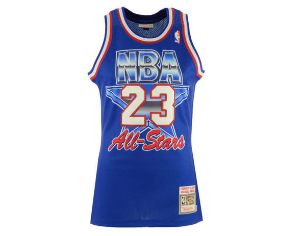 1993 Authentic Jersey NBA All-Star Blue 