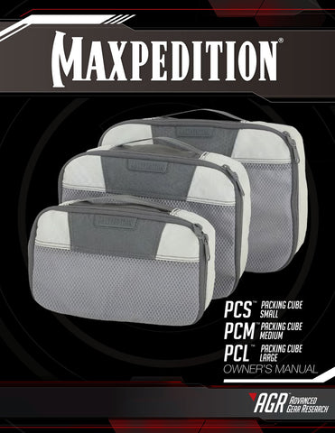 PCM Packing Cube Medium- Maxpedition Owner's Manual 