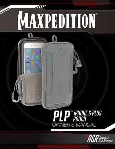 PLP iPhone 6/6S/7 Plus Pouch - Maxpedition- Owner's Manual