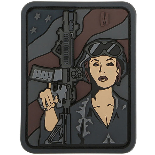 I SHOOT LIKE A GIRL • TRY TO KEEP UP • TACTICAL SHOOTING PVC MORALE PATCH 