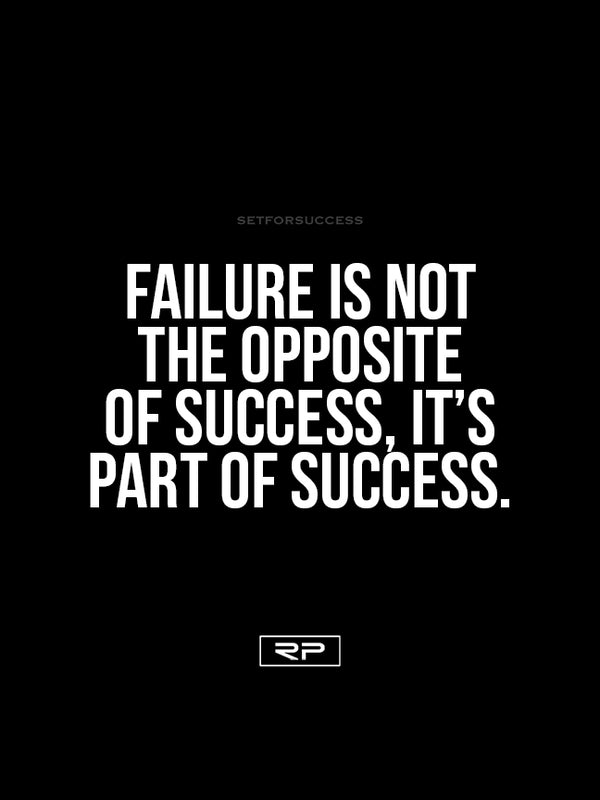 Failure Is Part Of Success - 18x24 Poster - Randall Pich