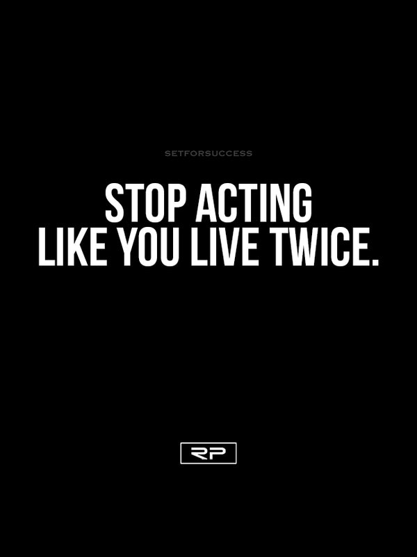 Stop Acting 18x24 Poster Randall Pich