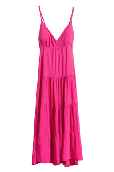 hot pink summer dress