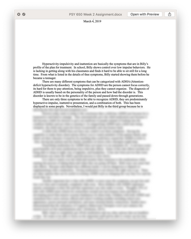 PSY 650 PSY650 Week 2 Assignment Case Analysis – Integrating Theoretical Orientations - Ashford