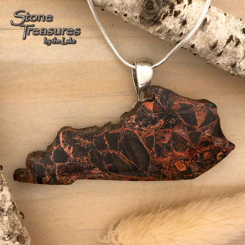 Painted Valley Agate Kentucky Pendant - Stone Treasures by the Lake