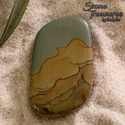 Owyhee Picture Jasper Cabochon - Stone Treasures by the Lake
