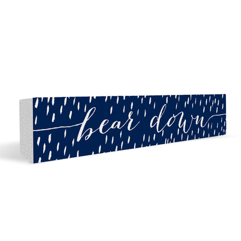 Arizona Wildcats Rally Cry Brush Mark Rectangular Shelf Block