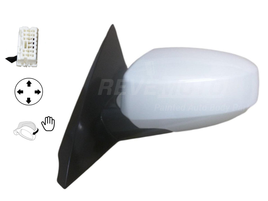 2004-2008 Nissan Maxima Driver Side Power Door Mirror Power, Manual Folding, Heated, w Memory_NI1320161