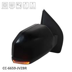 2015-2018 Ford F150 Passenger Side Power Door Mirror (Standard Type; w- Power Adjust Glass; w-o Side View Camera; w-o Turn Signal; Manual Folding) FO1321522