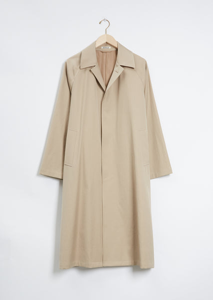 Twill Trench Coat - 1 / Beige Chambray