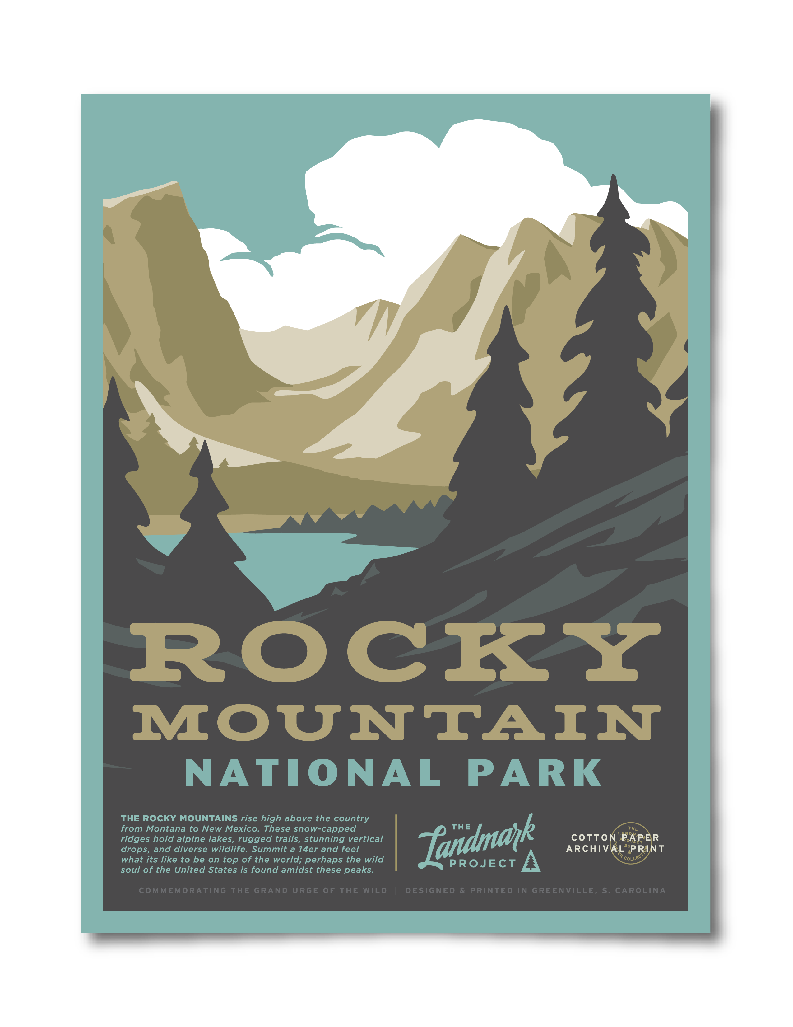 Vintage poster - Colorado Rocky Mountains Retro T-Shirt