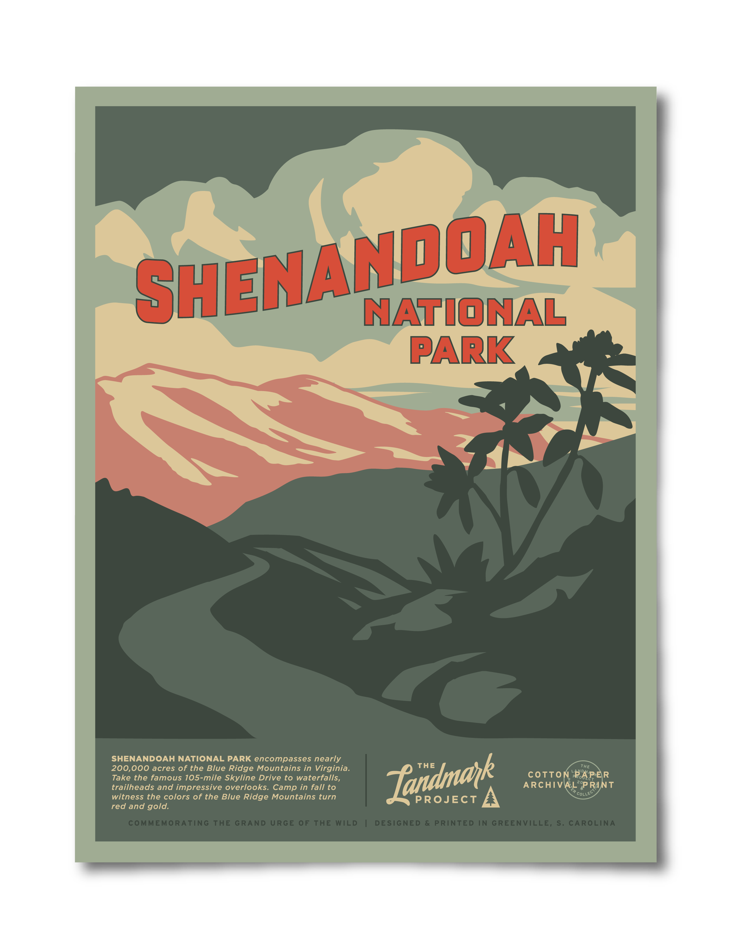 Shenandoah National Park Poster The Landmark Project