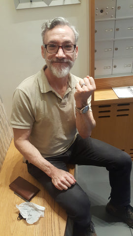 Mark with his finished ring