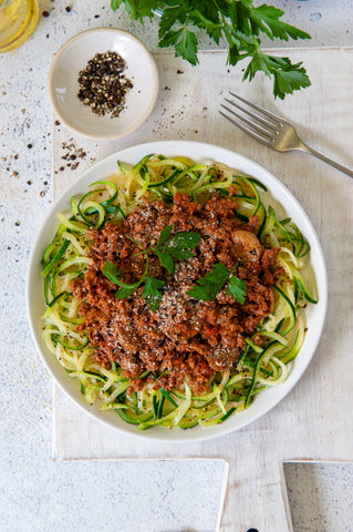 Healthy beef bolognese
