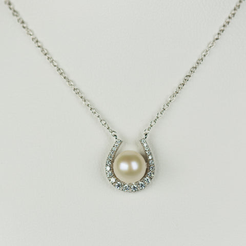 Sterling Silver Lucky Horseshoe Necklace
