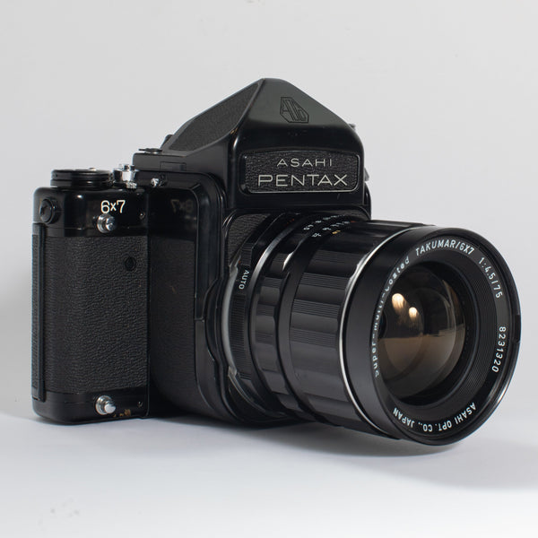 Asahi Pentax 6x7 MLU with 75mm f/4.5 Lens and TTL Prism Finder