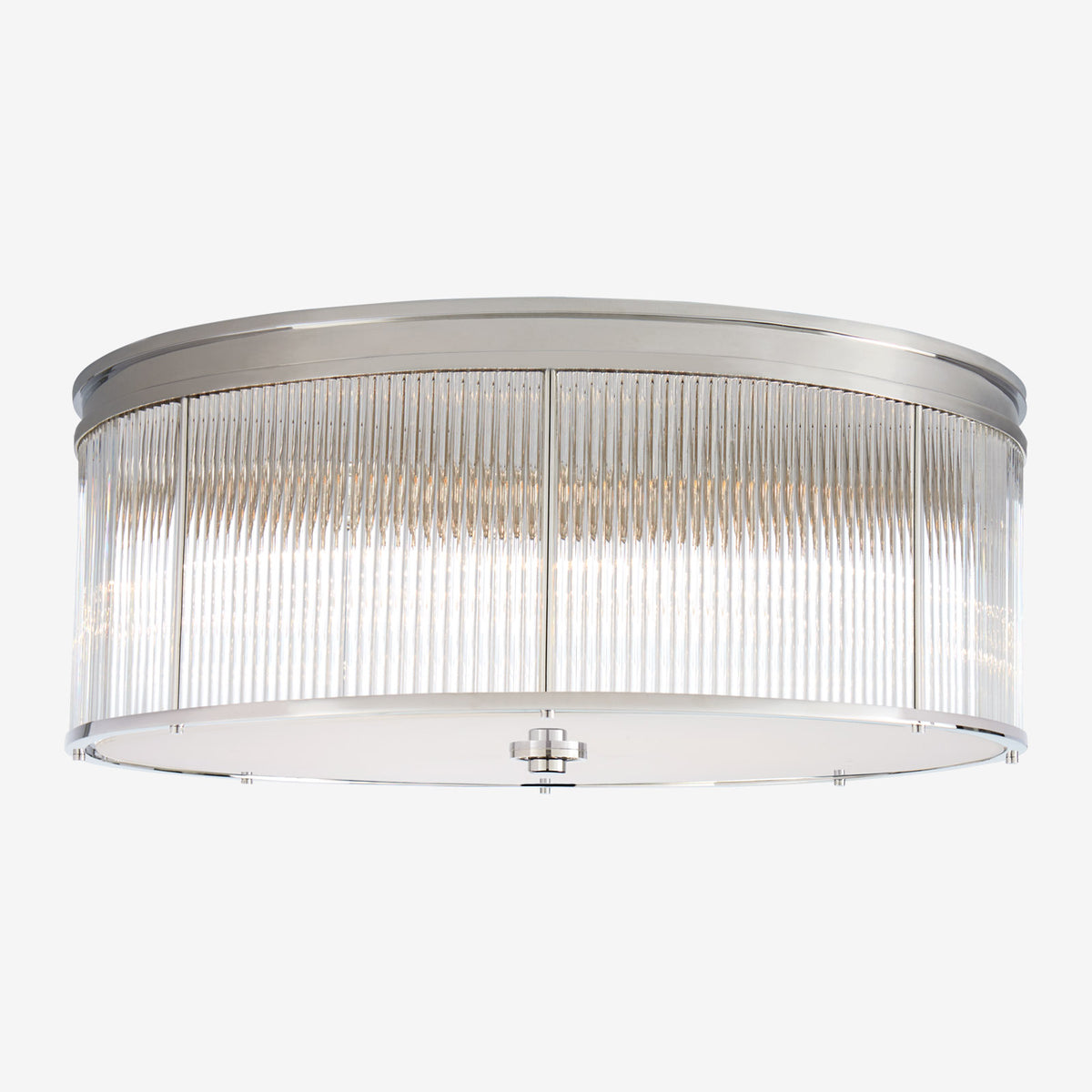 large round flush mount light