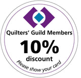 Quilters' Guild 10% discount
