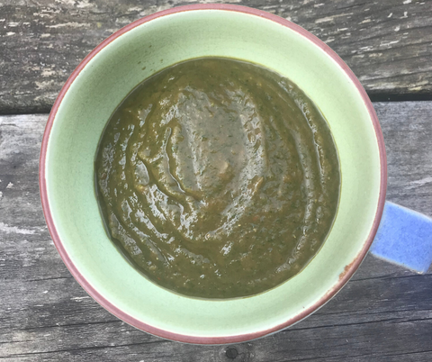 Raw spinach soup for immunity support