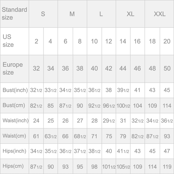 kaftan sizes